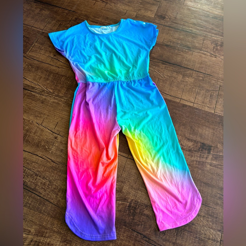 Sunshine Swing Girl’s Romper | Rainbow
